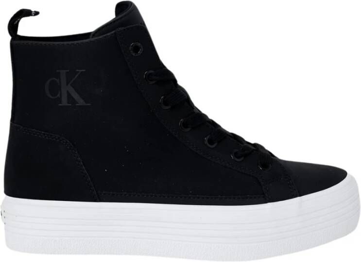 Calvin Klein Jeans Zwarte Veterschoenen Dames Herfst Winter Black Dames