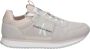 Calvin Klein Roze Suède Print Sneakers Rubberen Zool Pink Dames - Thumbnail 1