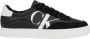 Calvin Klein Jeans Classic Cupsole Laceup Mix Sneakers Zwart Man - Thumbnail 6