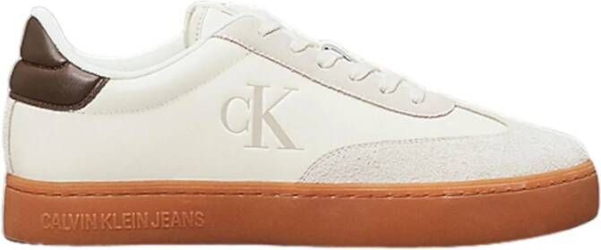 Calvin Klein Klassieke Sneakers Elegant en Comfortabel Beige Heren