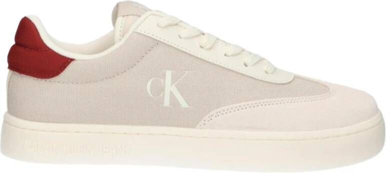 Calvin Klein Lage Cupsole Mandje Sneakers Beige Heren