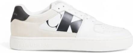 Calvin Klein Lage Cupsole Suède Herenschoenen White Heren