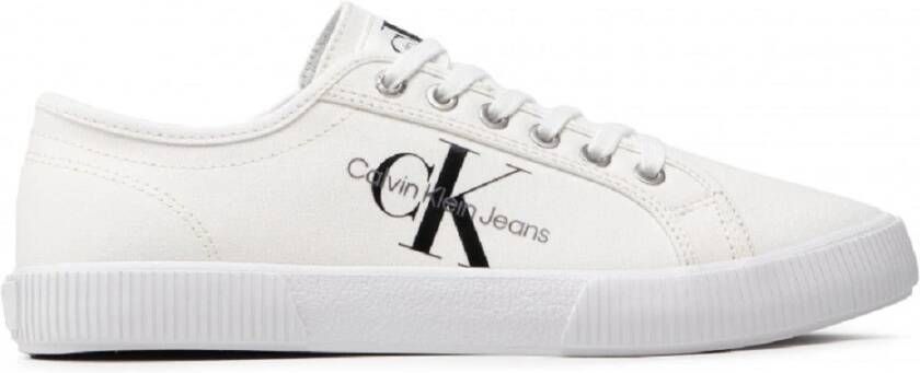 Calvin Klein Essentiële Witte Heren Sportschoenen White Heren