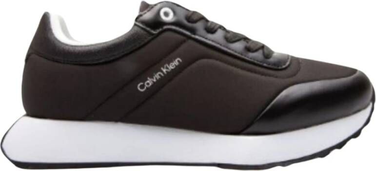 Calvin Klein Lage Top Veterschoenen met Padding Black Heren