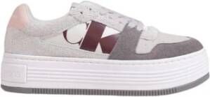 Calvin Klein Leren Sneaker Dames Herfst Winter Collectie Gray Dames