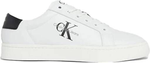 Calvin Klein Sneakers CLASSIC CUPSOLE LACEUP LTH WN met zijlogo vrijetijdsschoen lage schoen veterschoen