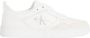 Calvin Klein Jeans Leren Vetersluiting Effen Patroon Sneakers White Heren - Thumbnail 1