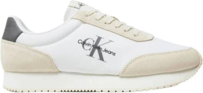 Calvin Klein Retro Runner Sneakers White Heren