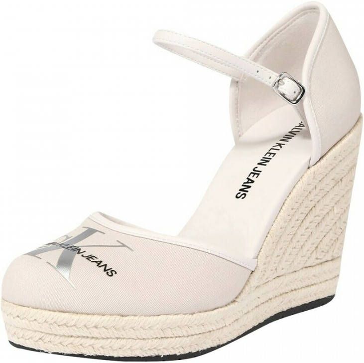 Calvin Klein Sleehak Sandalen White Dames