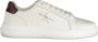 Calvin Klein Witte polyester sneakers met veters print contrastdetails logo White Heren - Thumbnail 16