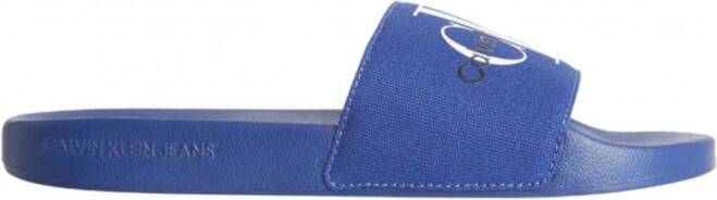 Calvin Klein Sliders Blue Heren