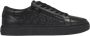 Calvin Klein Zwarte Leren Sneakers met Ingelegd Logo Black Dames - Thumbnail 1