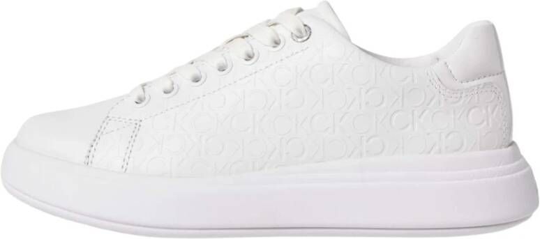 CK Calvin Klein Sneakers van leermix met labeldetails model 'RAISED'