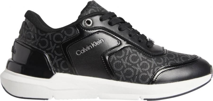 Calvin Klein Sneakers FLEXI RUNNER LACE UP MONO MIX met logo-initialen