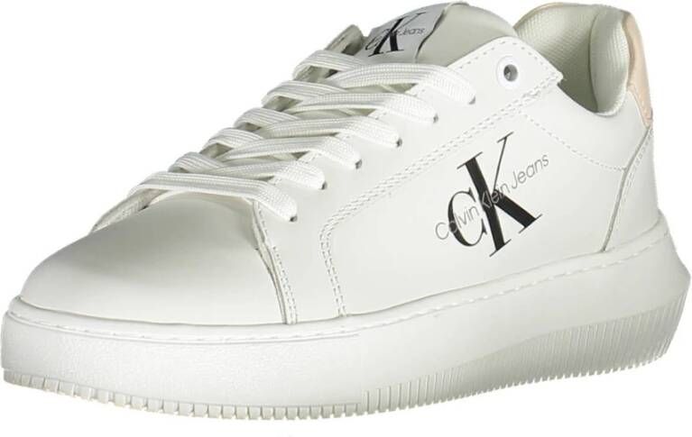 Calvin Klein Jeans Sneakers van leer model 'CHUNKY CUPSOLE LACEUP MON'