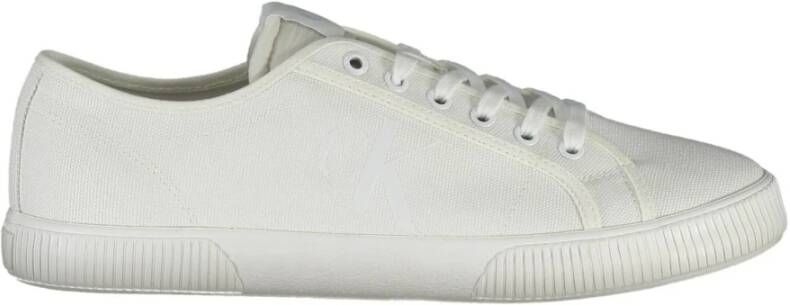 Calvin Klein Sportieve witte sneakers met contrastdetails White Heren