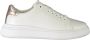 Calvin Klein Sportieve witte vetersneakers met contrastdetails White Dames - Thumbnail 4