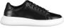 Calvin Klein Zwarte Polyester Sneaker met Contrasterende Details Zwart Dames - Thumbnail 4