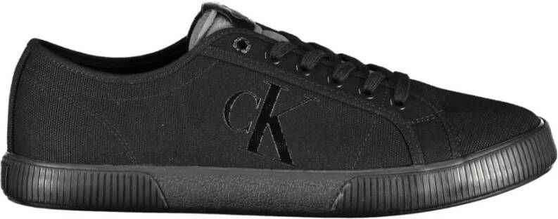 Calvin Klein Sportieve Zwarte Sneakers met Contrastdetails Black Heren