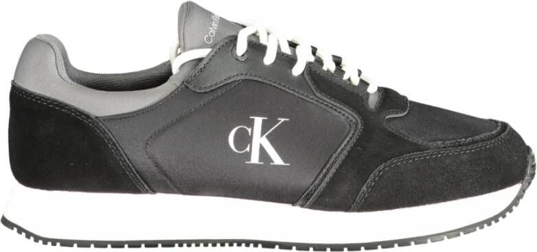 Calvin Klein Sportieve Zwarte Sneakers met Contrastdetails Black Heren