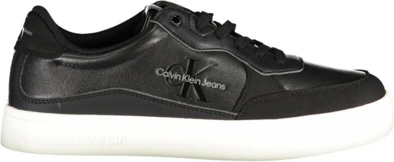 Calvin Klein Sportieve Zwarte Veterschoenen met Logoprint Black Heren