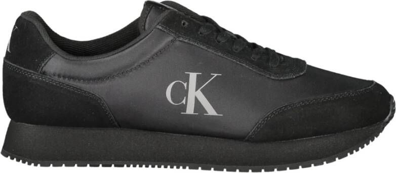 Calvin Klein Plateausneakers RETRO RUNNER ICONIC SNK freizeitschoen veterschoen lage schoen met zij ck-logo