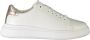 Calvin Klein Sportieve witte vetersneakers met contrastdetails White Dames - Thumbnail 11