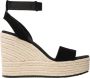 Calvin Klein Sleehaksandaaltjes WEDGE SANDAL SU MG BTW zomerschoen sandaal keilhak met klittenbandjes - Thumbnail 1