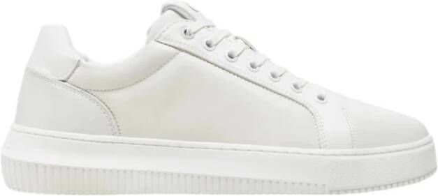 Calvin Klein Jeans Leren sneakers met labelprint model 'CHUNKY CUPSOLE CLEANLOW'