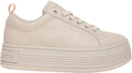 Calvin Klein Stijlvolle Sneakers voor Mannen en Vrouwen Beige Dames