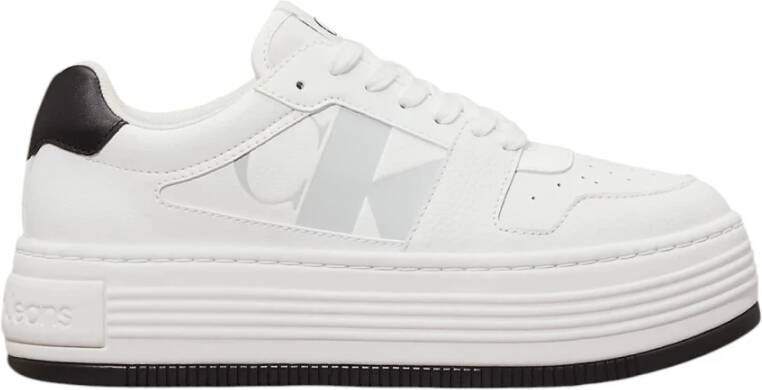 Calvin Klein Stijlvolle Veterschoenen Mix White Dames