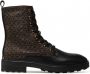 Calvin Klein Boots & laarzen Cleat Biker Boot Mono Mix in bruin - Thumbnail 15