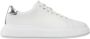 Calvin Klein Verhoogde Cupsole Veterschoenen van Leer White Dames - Thumbnail 2