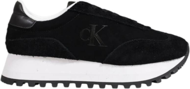 Calvin Klein Veterschoenen Dames Herfst Winter Collectie Black Dames