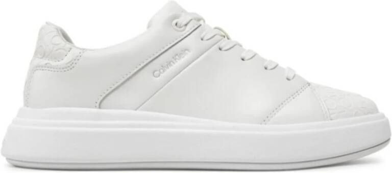 Calvin Klein Veterschoenen Mono Mix White Dames