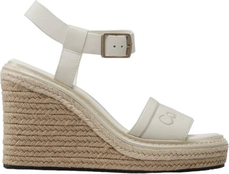 Calvin Klein Sandaaltjes WIRA 5C *I met raffia beklede sleehak