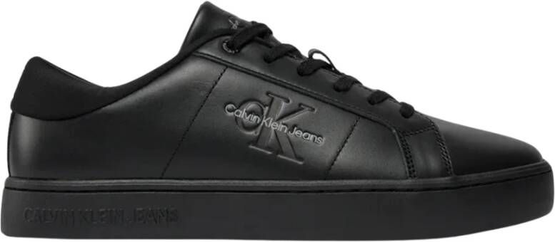 Calvin Klein Sneakers CLASSIC CUPSOLE LOW ML LTH met zijlogo vrijetijdsschoen lage schoen veterschoen