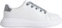 Calvin Klein Witte Leren Sneakers Comfortabele Schuim Binnenzool White Dames - Thumbnail 6