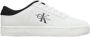 Calvin Klein Witte polyester sneakers met veters contrastdetails print logo White - Thumbnail 14