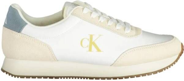 Calvin Klein Plateausneakers RETRO RUNNER ICONIC SNK freizeitschoen veterschoen lage schoen met zij ck-logo