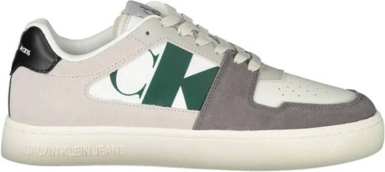 Calvin Klein Witte Vetersneaker voor Mannen White Heren