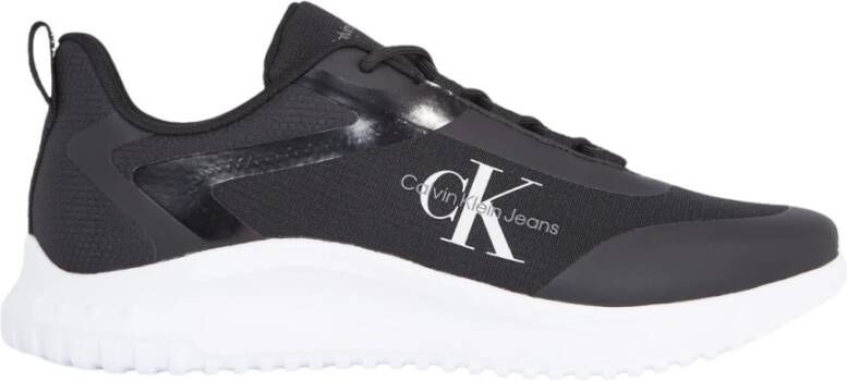 Calvin Klein Jeans Casual Zwarte Textiel Sneakers oor Heren Black Heren