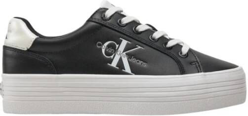 Calvin Klein Zwart-Helder Wit Urban Sneakers Black Dames