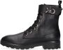 Calvin Klein Cleat Biker Boot Veterboots Laarzen Met Veters Dames Zwart - Thumbnail 2