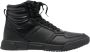 Calvin Klein Zwarte Leren Hoge Sneakers Black Heren - Thumbnail 9