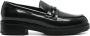 Calvin Klein Zwarte leren Loafer Flats Black Dames - Thumbnail 1