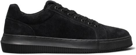 Calvin Klein Zwarte Leren Sneakers Baskets Black Heren