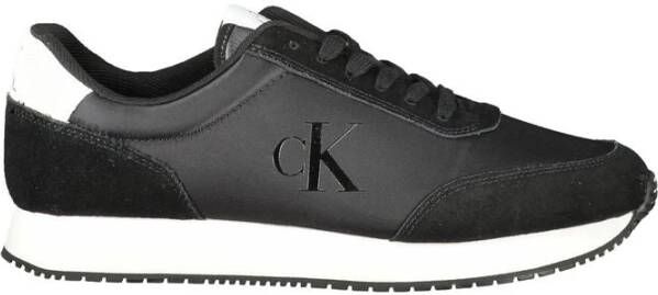 Calvin Klein Zwarte Polyester Sneaker Black Heren