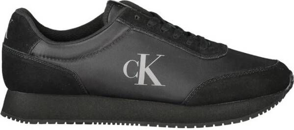 Calvin Klein Zwarte Polyester Sneaker Black Heren