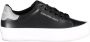 Calvin Klein Zwarte Polyester Sneaker met Contrasterende Details Black Dames - Thumbnail 1